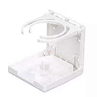 Attwood Fold-Up Drink Holder - Dual Ring - White