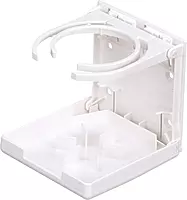 Attwood Fold-Up Drink Holder - Dual Ring - White