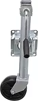 Attwood 11127-4 Fold-Up Trailer Jack, 1,000-Pound Capacity, 10-Inch Travel Lift, 24-Inch Lift, Single Wheel