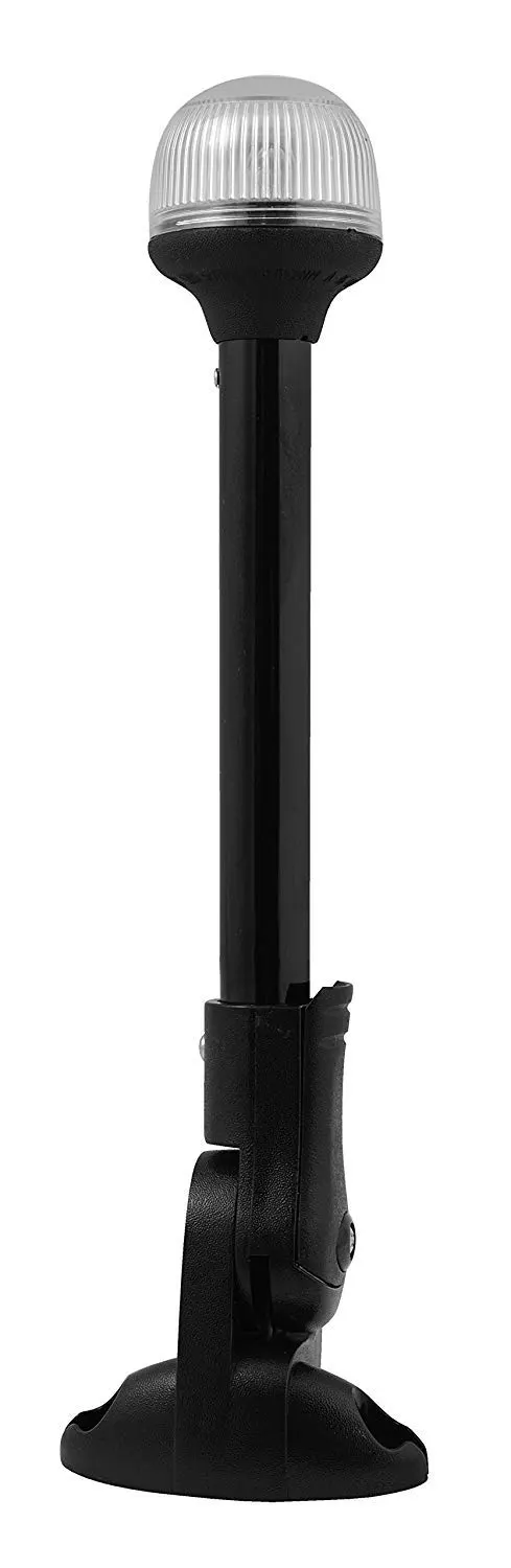 Attwood 5358-P12-7 Folding All-Round Incandescent Pole Light 12"