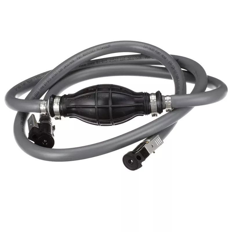 Attwood 93806ELP7 Fuel Line Kit — for Johnson and Evinrude Engines, 6 Feet Long, 3/8-In. Diameter, with Hose Fittings