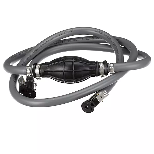 Attwood 93806ELP7 Fuel Line Kit — for Johnson and Evinrude Engines, 6 Feet Long, 3/8-In. Diameter, with Hose Fittings
