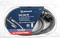 Attwood 93806ELP7 Fuel Line Kit — for Johnson and Evinrude Engines, 6 Feet Long, 3/8-In. Diameter, with Hose Fittings