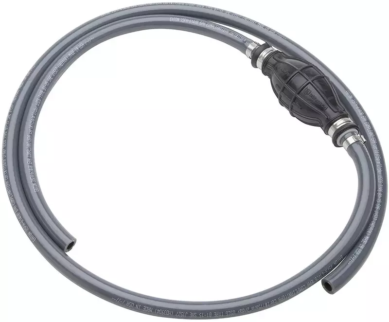 Attwood 93806ULP7 Universal Marine Fuel Line Kit No Fittings, EPA Compliant, Primer Bulb Included, 3/8" x 6 ft Long