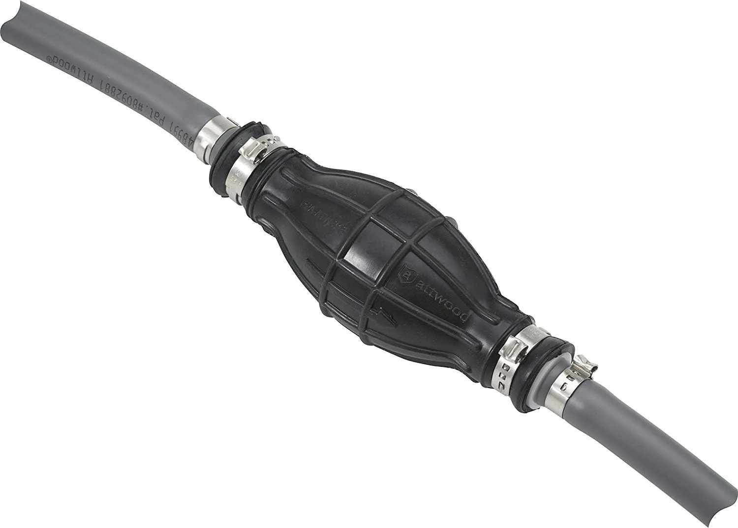 Attwood 93806ULP7 Universal Marine Fuel Line Kit No Fittings, EPA Compliant, Primer Bulb Included, 3/8" x 6 ft Long