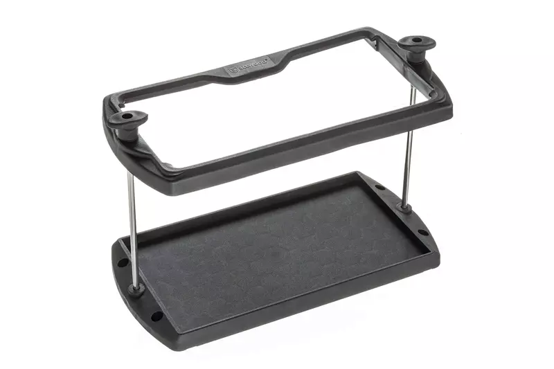 Attwood 9095-5 USCG-Approved 27 Series Heavy Duty Adjustable Hold-Down Marine Boat Battery Tray, Black One Size