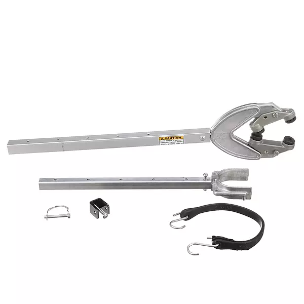 Attwood SP-4000-ADJ-RB Heavy Duty Transom Saver, Adjustable from 24 to 36 Inches, Heavy Duty Head, Roller and Trailer Mounts