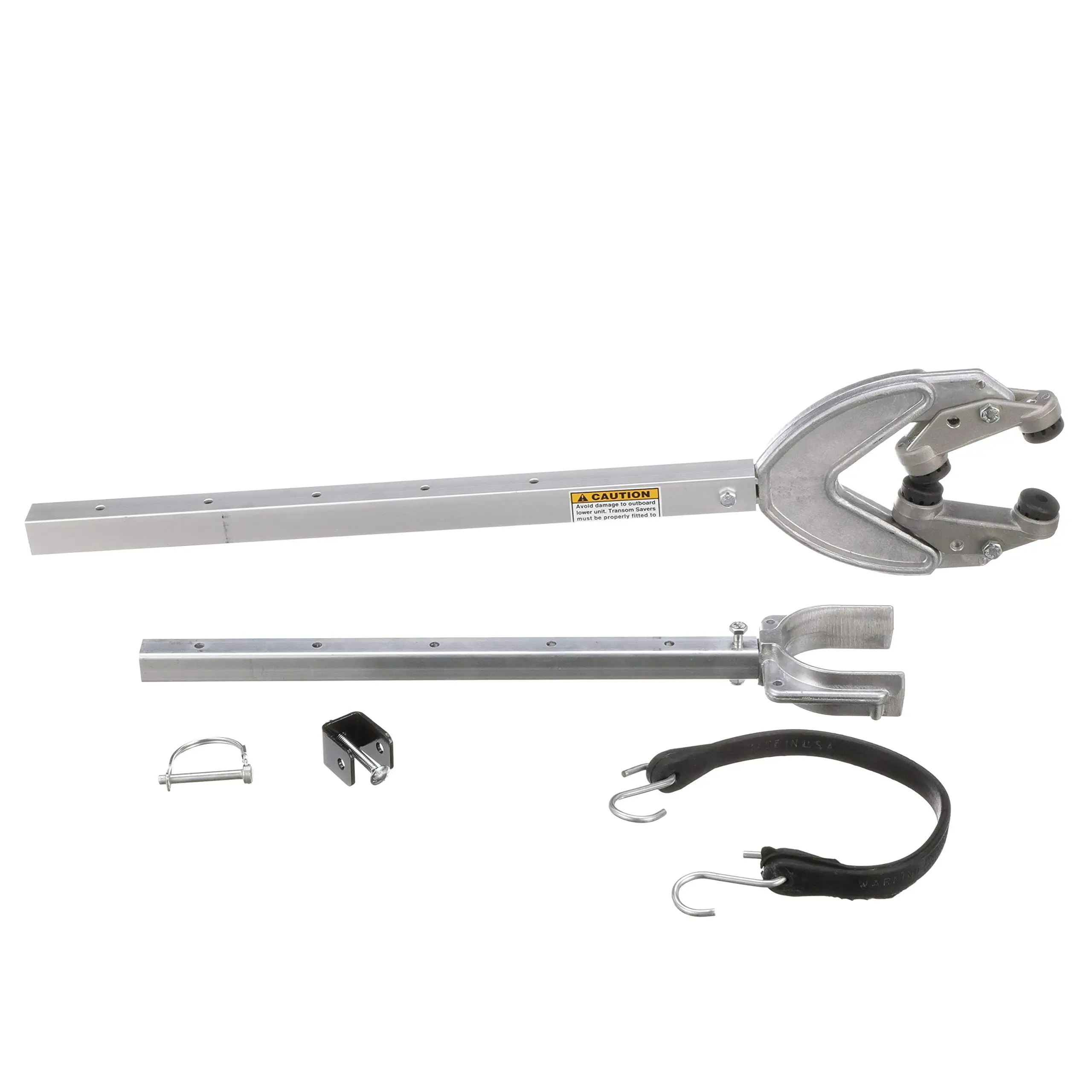 Attwood SP-4000-ADJ-RB Heavy Duty Transom Saver, Adjustable from 24 to 36 Inches, Heavy Duty Head, Roller and Trailer Mounts