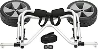 attwood 11930-4 Kayak and Canoe Cart, Large-Diameter Wheels, No-Deflate Tires, Carries Up to 100 Pounds, Aluminum