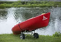 attwood 11930-4 Kayak and Canoe Cart, Large-Diameter Wheels, No-Deflate Tires, Carries Up to 100 Pounds, Aluminum