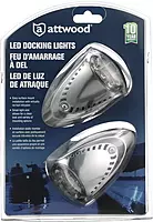 Attwood LED Docking Lights - Stainless Steel - White LED - Pair