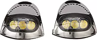 Attwood LED Docking Lights - Stainless Steel - White LED - Pair