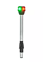 Attwood Bi-Color Lightarmor LED Navigation - Pole Light Red-Green - 10" - Boat Bi-Color Lightarmor LED Navigation