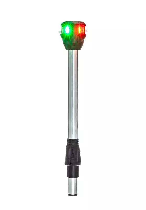 Attwood Bi-Color Lightarmor LED Navigation - Pole Light Red-Green - 10" - Boat Bi-Color Lightarmor LED Navigation