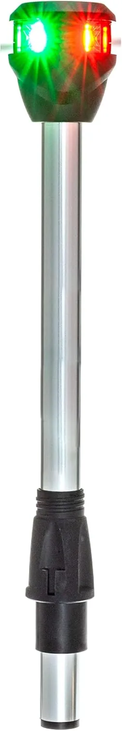 Attwood Bi-Color Lightarmor LED Navigation - Pole Light Red-Green - 10" - Boat Bi-Color Lightarmor LED Navigation