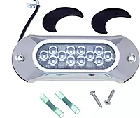 Attwood 65UW12B-7 Lightarmor Ultra-Bright 12-LED 1,650 Lumen Underwater Light, Sapphire Blue