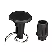 Attwood LightArmor Plug-In Base - 2 Pin - Black - Round