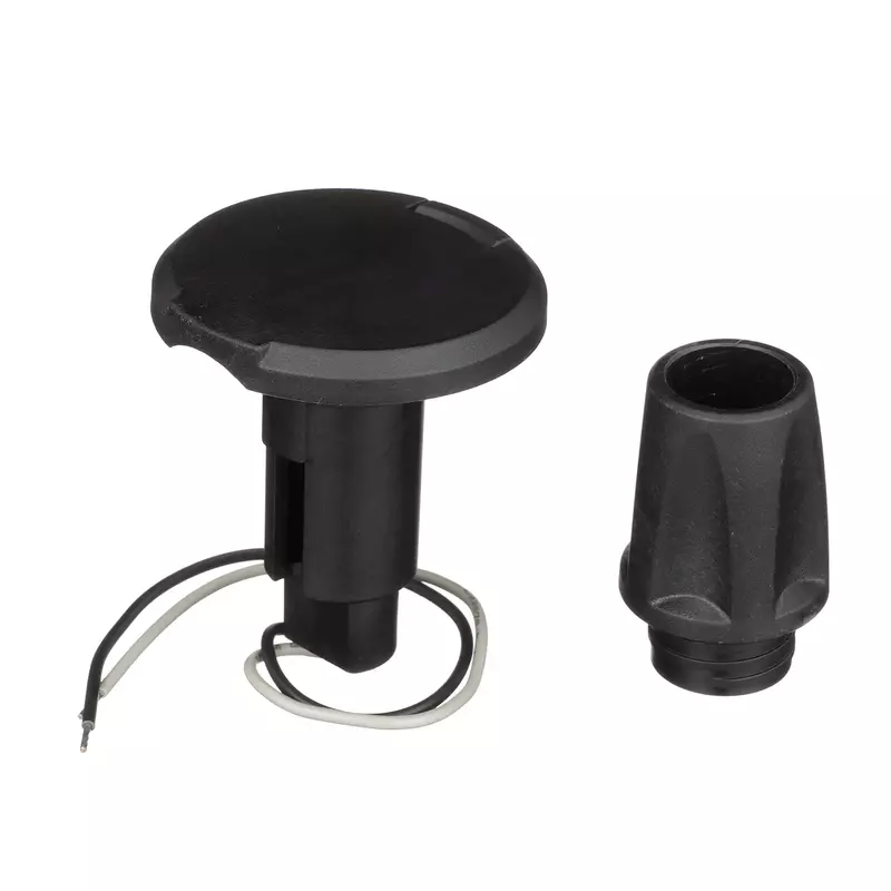 Attwood LightArmor Plug-In Base - 2 Pin - Black - Round
