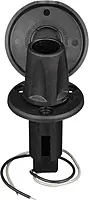Attwood LightArmor Plug-In Base - 2 Pin - Black - Round