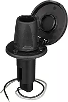 Attwood LightArmor Plug-In Base - 2 Pin - Black - Round