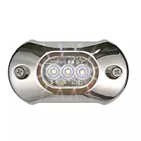 Attwood 65UW03W-7 Light Armor LED Underwater Light, Stainless Steel Bezel White Light