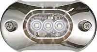 Attwood 65UW03W-7 Light Armor LED Underwater Light, Stainless Steel Bezel White Light