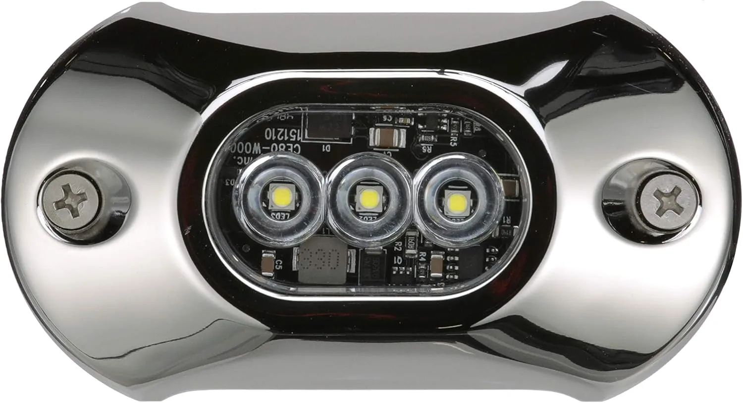 Attwood 65UW03W-7 Light Armor LED Underwater Light, Stainless Steel Bezel White Light