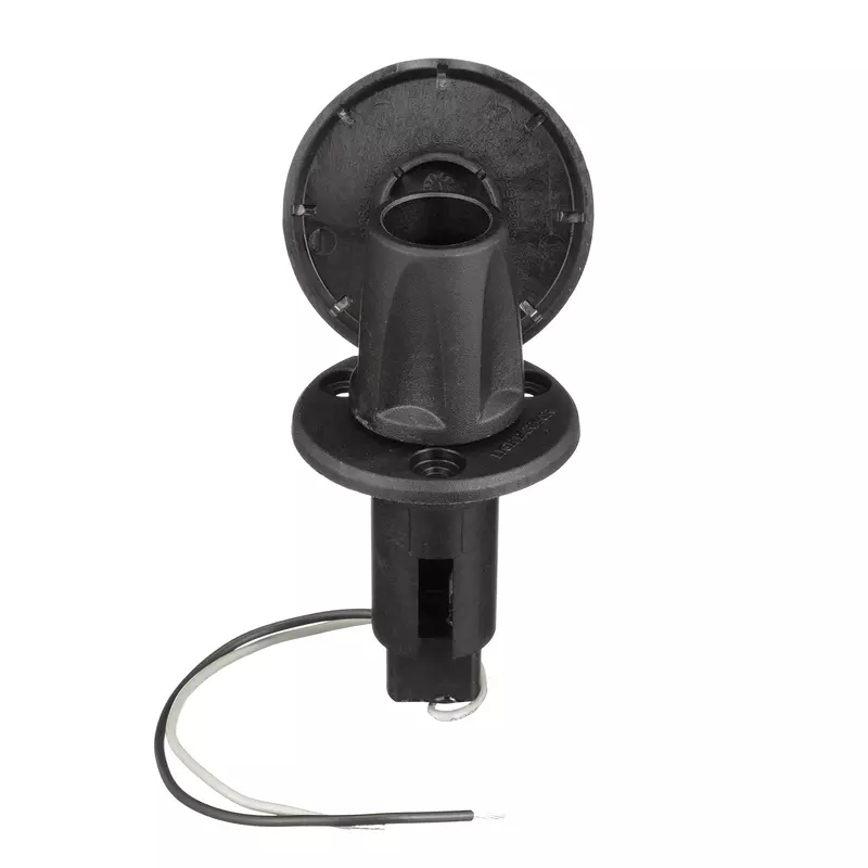 Attwood 910R2PSB-7 LightArmor™ 910R Series Round Plug-in Light Base — for All-Around Pole Light, 2-Pin