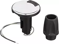 Attwood 910R2PSB-7 LightArmor™ 910R Series Round Plug-in Light Base — for All-Around Pole Light, 2-Pin