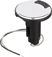 Attwood 910R2PSB-7 LightArmor™ 910R Series Round Plug-in Light Base — for All-Around Pole Light, 2-Pin