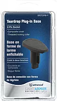 Attwood 910T2PB-7 LightArmor™ 910R Series Teardrop Plug-in Light Base — for All-Around Pole Light, 2-Pin