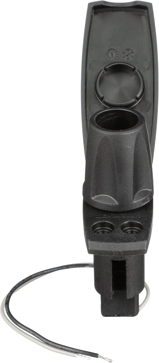 Attwood 910V2PB-7 LightArmor™ 910V Series Rectangle Plug-In Light Base — for All-Around Pole Light, 2-Pin