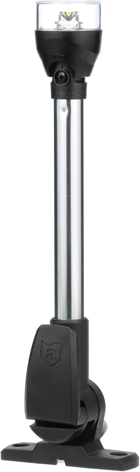 Attwood 5557-PV12A7 LightArmor All-Round LED Fold-Down Navigation Light, 12-Inch, Black Base