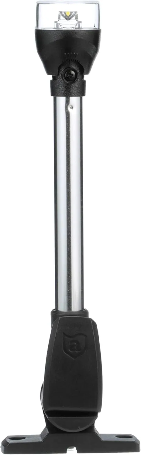 Attwood 5557-PV12A7 LightArmor All-Round LED Fold-Down Navigation Light, 12-Inch, Black Base