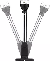 Attwood 5557-PV12A7 LightArmor All-Round LED Fold-Down Navigation Light, 12-Inch, Black Base