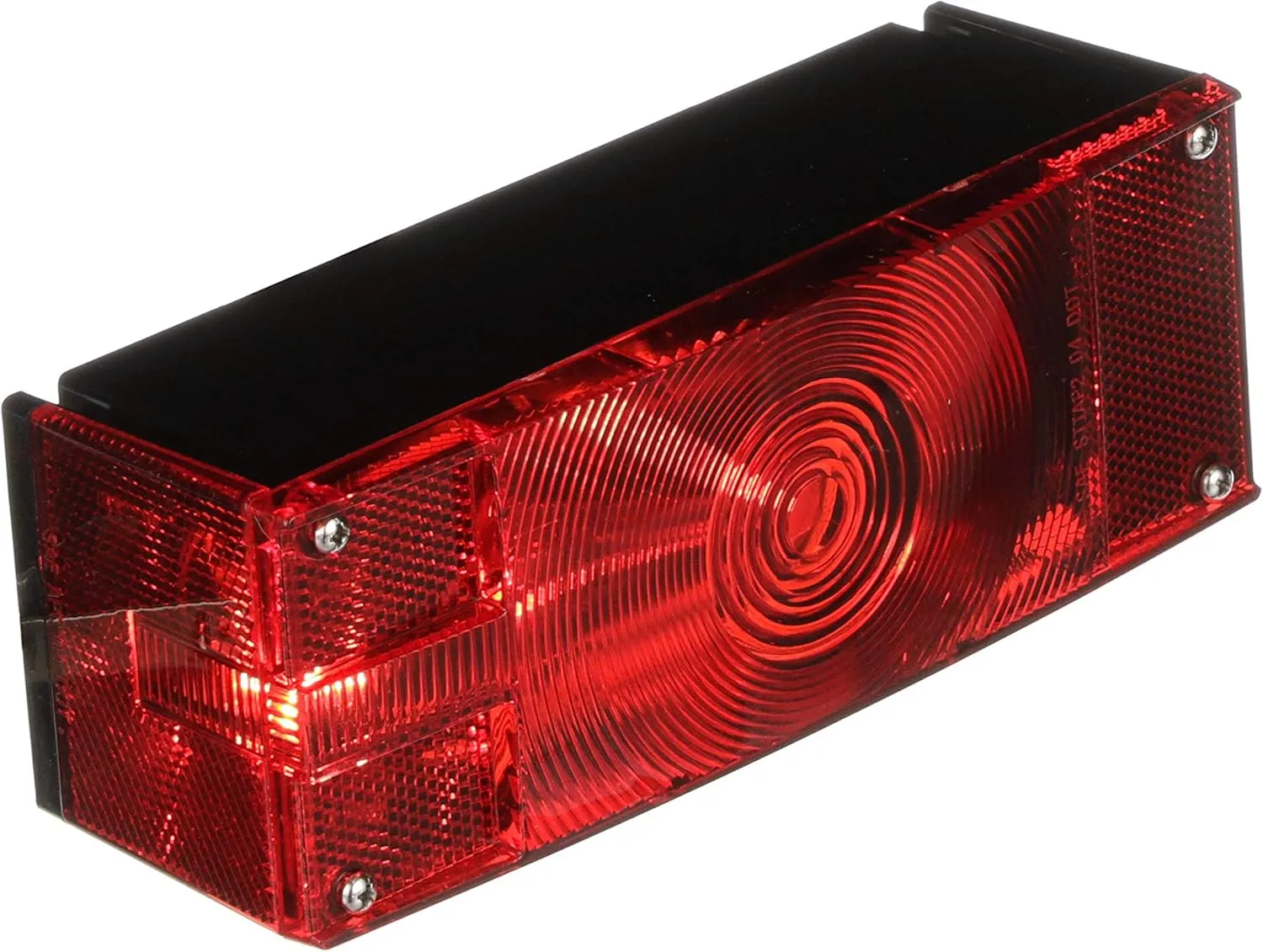 Attwood 14063-7 Low-Profile Submersible Trailer Light Kit, for Trailers Over 80 Inches Wide, 2 Lamps, Wiring Harness