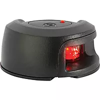 Attwood LightArmor Deck Mount Navigation Light - Black Composite - Port (red) - 2NM