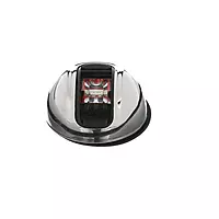Attwood LightArmor Vertical Surface Mount Navigation Light - Oval - Port (Red) - Stainless Steel - 2NM