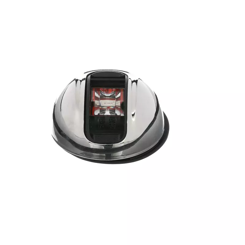 Attwood LightArmor Vertical Surface Mount Navigation Light - Oval - Port (Red) - Stainless Steel - 2NM