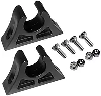 Attwood Canoe Kayak Paddle Holder Clips - Black with Mounting Hardware