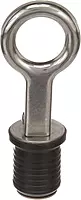Attwood 7520A3 Snap-Handle Drain Plug, for 1-Inch-Diameter Drains, Locks in Place, Steel Handle, Rubber Plug