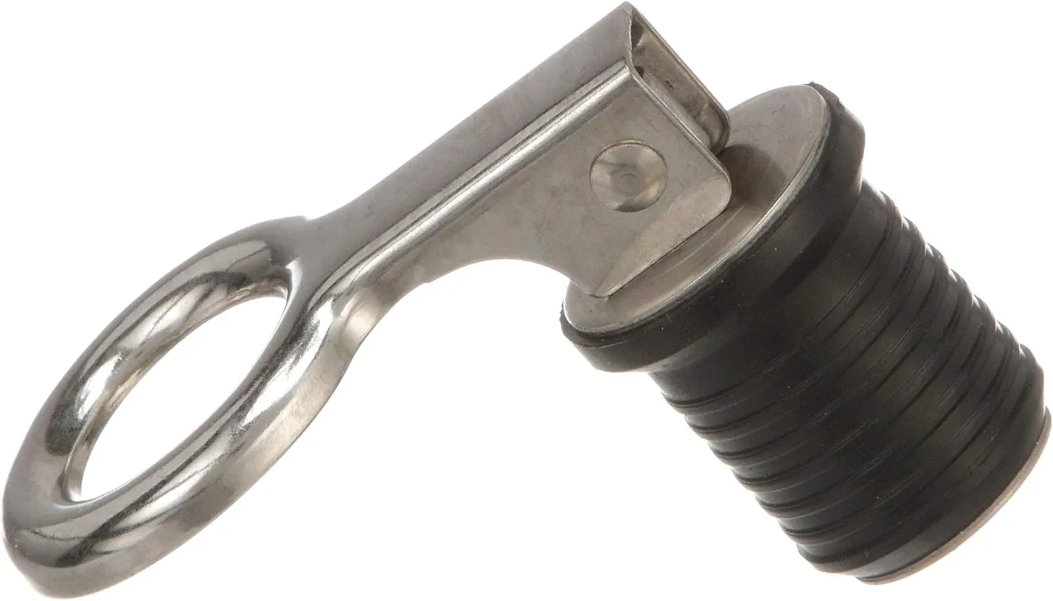 Attwood 7520A3 Snap-Handle Drain Plug, for 1-Inch-Diameter Drains, Locks in Place, Steel Handle, Rubber Plug