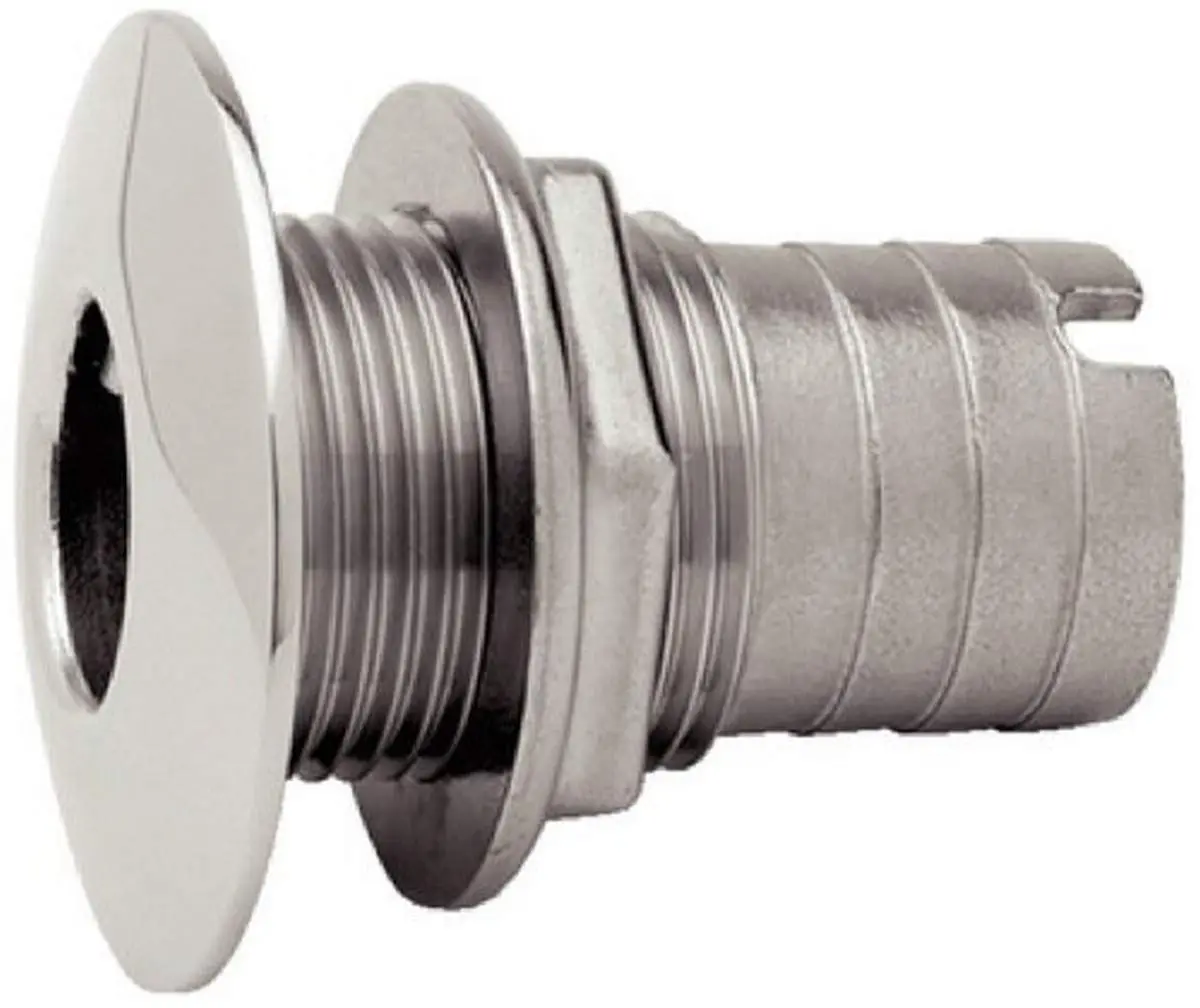 Attwood Stainless Steel Thru-Hull Short Straight Barbed