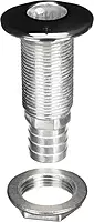 Attwood 66548-3 Stainless Steel Barbed Standard Length Straight Thru-Hull, 1-Inch