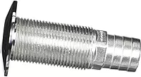 Attwood 66548-3 Stainless Steel Barbed Standard Length Straight Thru-Hull, 1-Inch