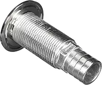 Attwood 66548-3 Stainless Steel Barbed Standard Length Straight Thru-Hull, 1-Inch