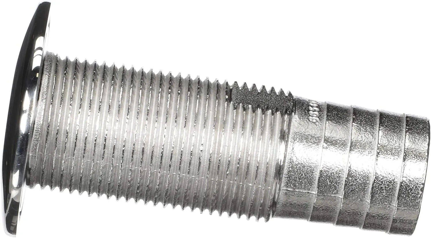 ATTWOOD Stainless Steel Straight Barbed Thru-Hull (Standard Thread)