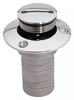 Attwood Enhanced Stainless Steel Alloy Deck Fill - 3-Inch Flange (Gasoline)