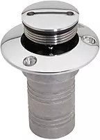 Attwood Enhanced Stainless Steel Alloy Deck Fill - 3-Inch Flange (Gasoline)