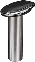 Attwood 66362-7 Stainless Steel Flush Mount Rod Holder, 2-Inch Diameter, 7 ½ Inches Long, 30-Degree Top Flange, Open Base End